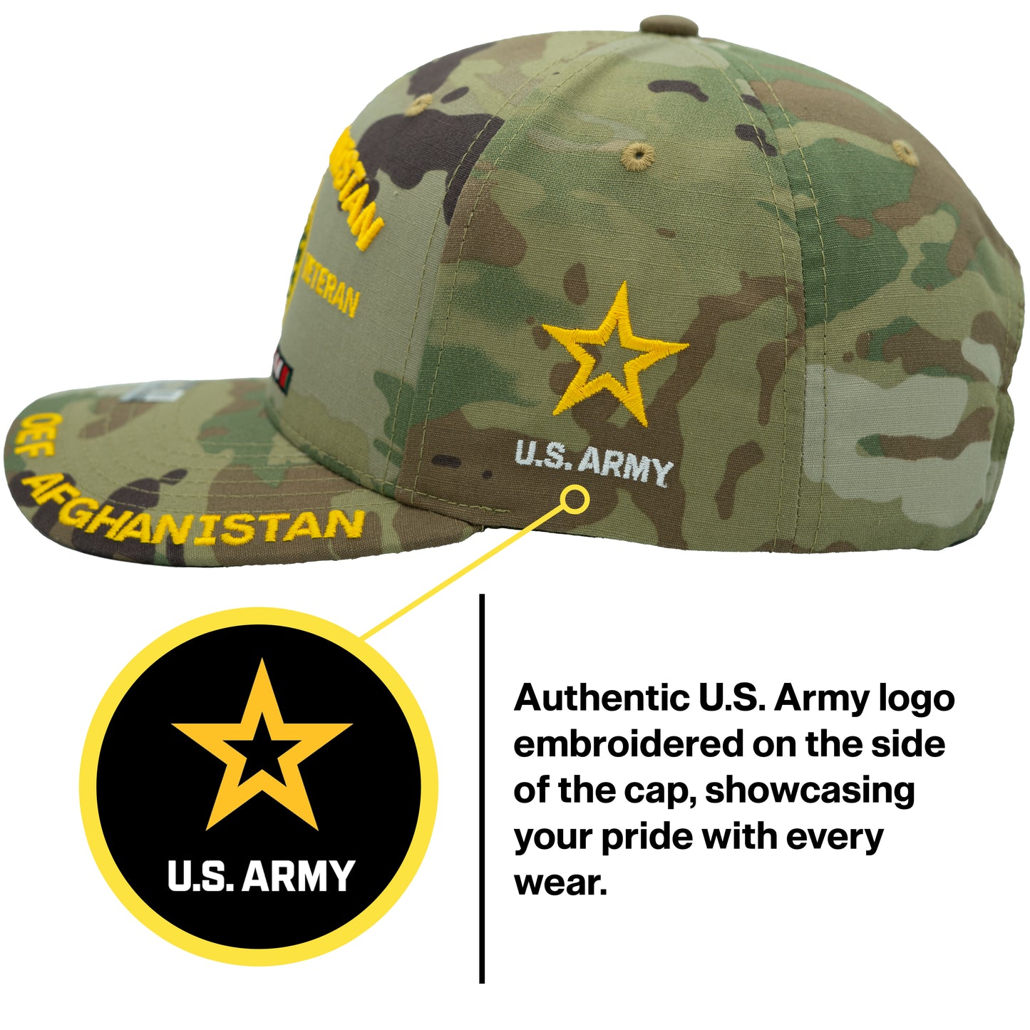 U.S. ARMY CAP, CAMP OEF AFGHANISTAN OPERATION ENDURING FREEDOM COMBAT VETERAN