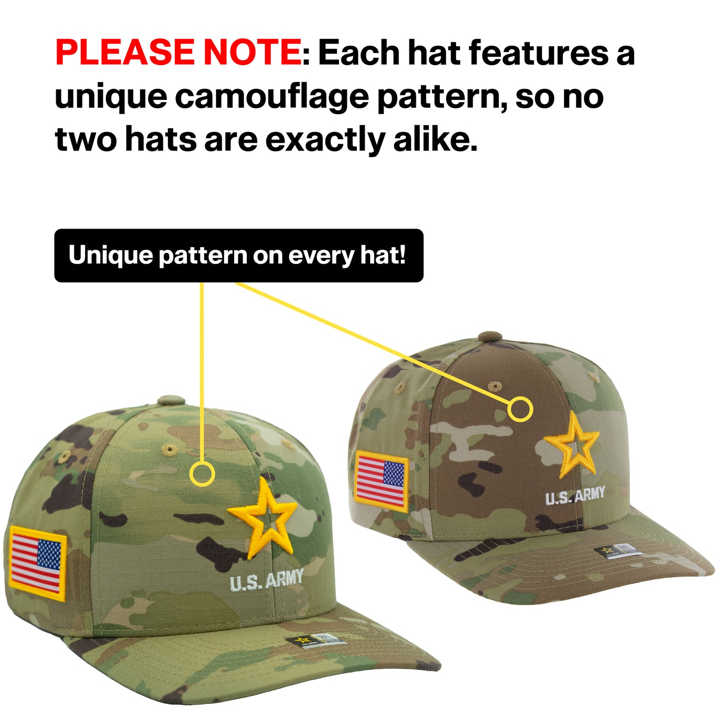 U.S. ARMY CAP, CAMO STAR LOGO