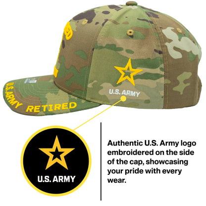 U.S. ARMY CAP, CAMO RETIRED ARMY