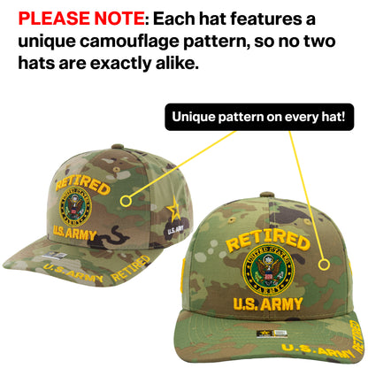 U.S. ARMY CAP, CAMO RETIRED ARMY