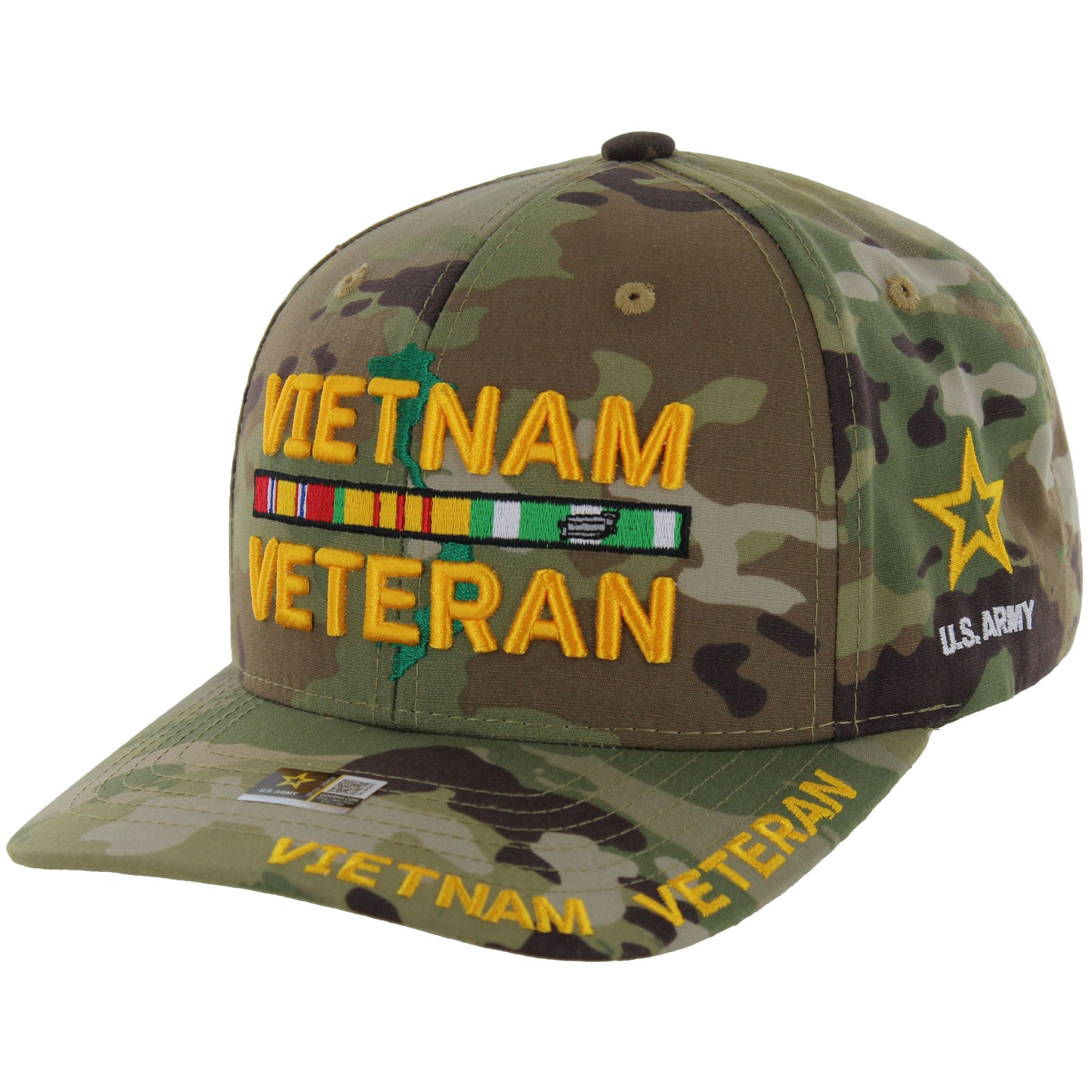 U.S. ARMY CAP, CAMO VIETNAM VETERAN