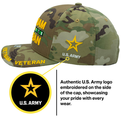 U.S. ARMY CAP, CAMO VIETNAM VETERAN