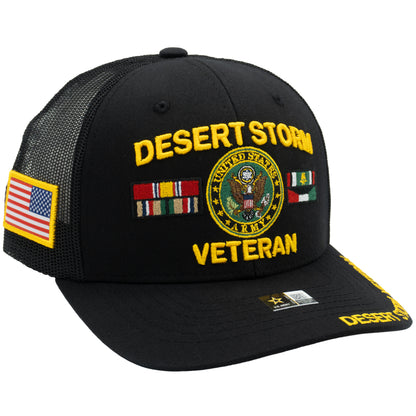 U.S. ARMY CAP, TRUCKER DESERT STORM VETERAN