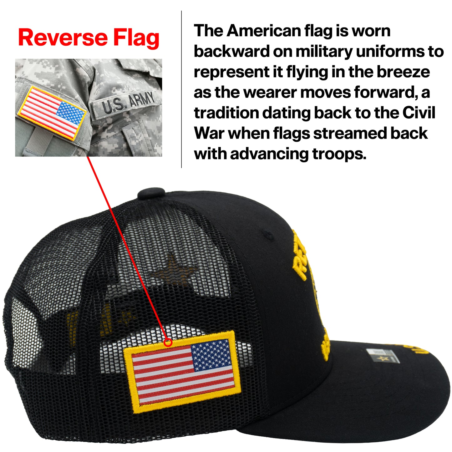 U.S. ARMY CAP, TRUCKER RETIRED ARMY