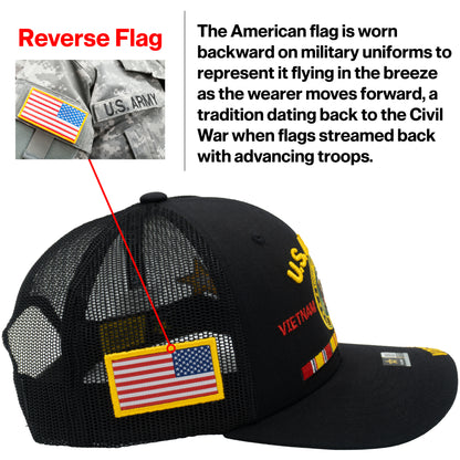 U.S. ARMY CAP, TRUCKER VIETNAM VETERAN