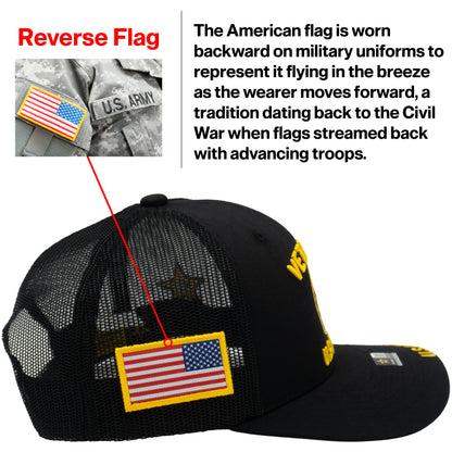 U.S. ARMY CAP, TRUCKER VETERAN SEAL