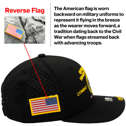 U.S. ARMY CAP, PERFORATED OPERATION IRAQI FREEDOM VETERAN