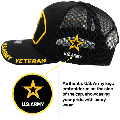 U.S. ARMY CAP, TRUCKER ARMY VETERAN