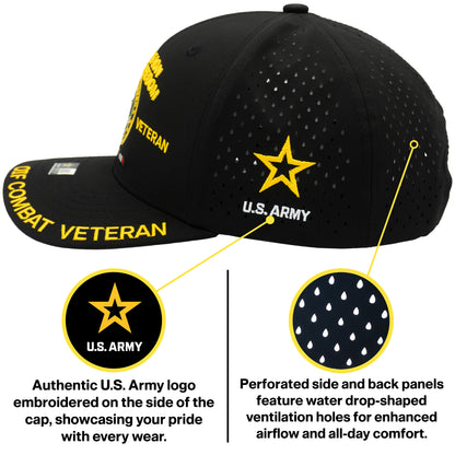 U.S. ARMY CAP, PERFORATED OPERATION IRAQI FREEDOM VETERAN