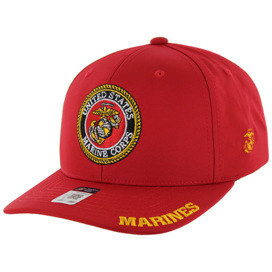 U.S. MARINES CAP, CORPS SEAL LOGO , RED