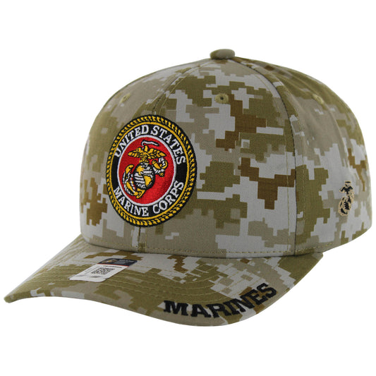 U.S. MARINES CAP, CORPS SEAL LOGO , CAMO