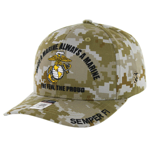 U.S. MARINES CAP, ONCE A MARINE, ALWAYS A MARINE , CAMO