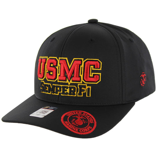 U.S. MARINES CAP, USMC , SEMPER FI,  BLACK