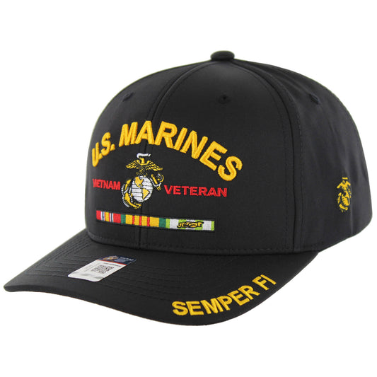 U.S. MARINES CAP, VIETNAM VETERAN , BLACK