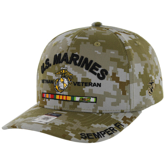 U.S. MARINES CAP, VIETNAM VETERAN, CAMO