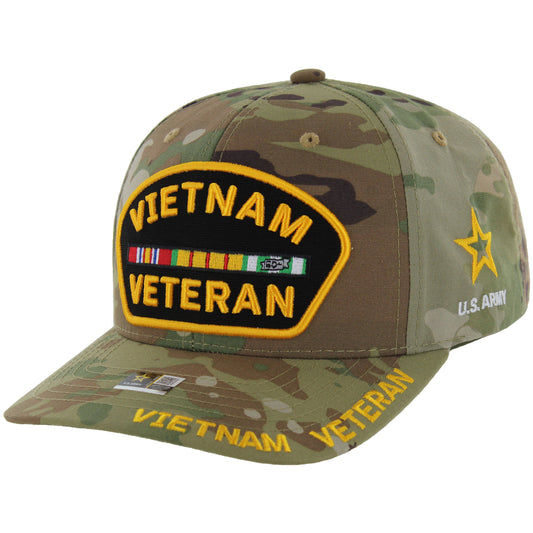 U.S. ARMY CAP, CAMO VIETNAM VETERAN