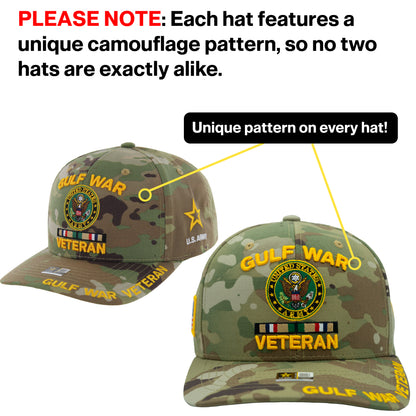 U.S. ARMY CAP, CAMO GULF WAR VETERAN